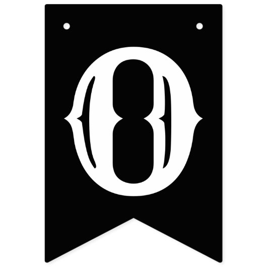 Panda Party Schwarz-Weiß-Jagdfahnen Wimpelkette (Erste Fahne)