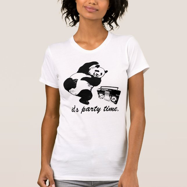 Panda-Party T-Shirt (Vorderseite)
