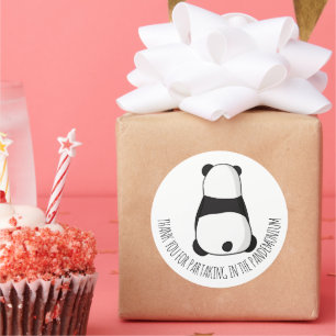 Panda Party Vielen Dank, Aufkleber