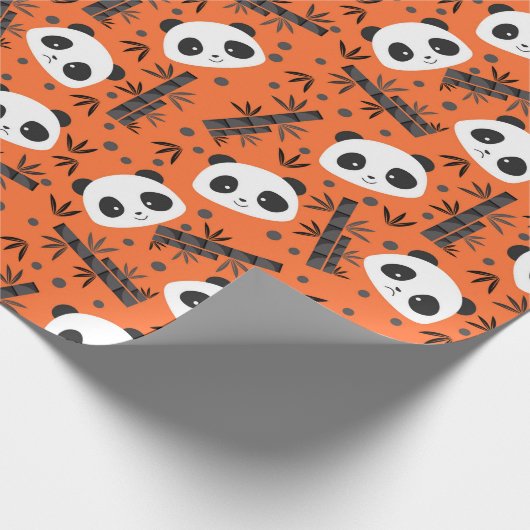 Panda Pattern Geschenkpapier (Ecke)
