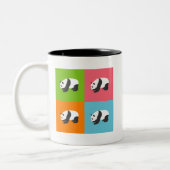 Panda Pattern Zweifarbige Tasse (Links)