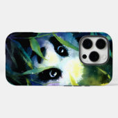 Panda Peeking Bamboo Watercolor Case-Mate iPhone Hülle (Rückseite (Horizontal))
