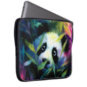 Panda Peeking Bamboo Watercolor Laptopschutzhülle (Vorne Rechts)