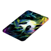 Panda Peeking Bamboo Watercolor Magnet (Linke Seite)