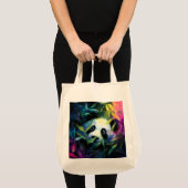 Panda Peeking Bamboo Watercolor Tragetasche (Vorderseite (Produkt))