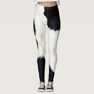 Panda-Pelz-Druck-Muster-Leggings Leggings