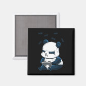 Panda Pew Niedlich Hob Magnet (Vorderseite/Rückseite)
