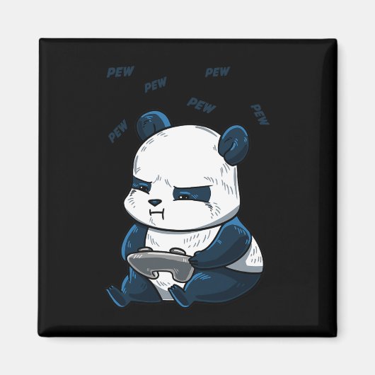 Panda Pew Niedlich Hob Magnet (Vorne)