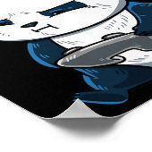 Panda Pew Niedlich Hob Poster (Ecke)