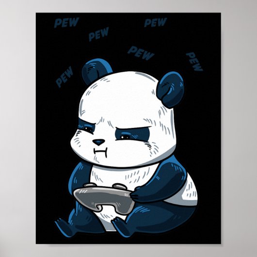 Panda Pew Niedlich Hob Poster (Vorne)