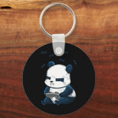 Panda Pew Niedlich Hob Schlüsselanhänger (Vorderseite)