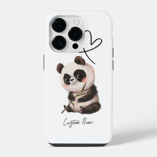 Panda Phone Case anpassen iPhone Hülle (Rückseite)