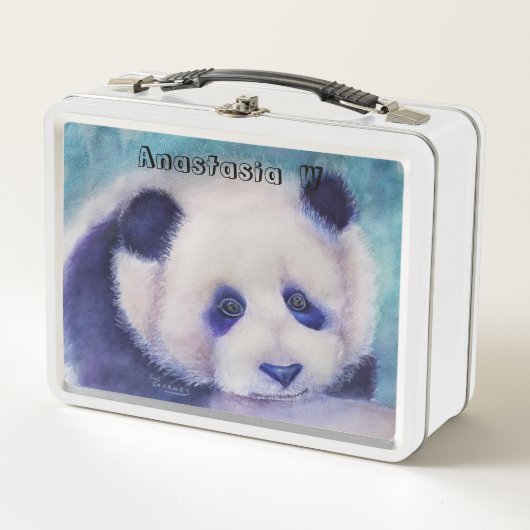 PANDA PICNIC METALL BROTDOSE (Vorderseite)