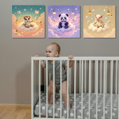 Panda, Piglet and Sugar Glider Poster Set 3