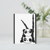 Panda Pile Postcard Postkarte (Stehend Vorderseite)