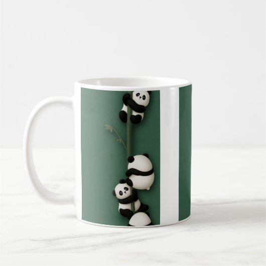 Panda Pile-Up Bamboo Balance The Panda Ladder Clim Kaffeetasse (Links)