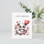 Panda-Pilot-Geburtstag (Stehend Vorderseite)