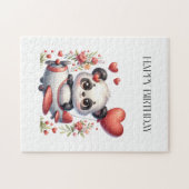 Panda-Pilot-Geburtstag Puzzle (Horizontal)