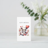 Panda-Pilot-Geburtstag Visitenkarte (Stehend Vorderseite)