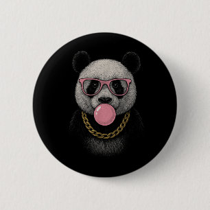 Panda Pink Blubble Gum gibt Männer Kinder Kinder W Button