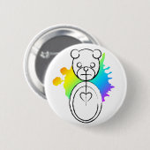 Panda-Platz. Button (Vorne & Hinten)