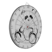 Panda-Platz Dartscheibe (Vorderseite Links)