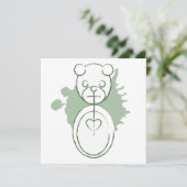 Panda-Platz Einladung (Stehend Vorderseite)