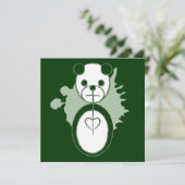 Panda-Platz Einladung (Stehend Vorderseite)