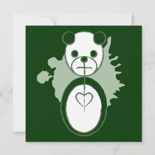Panda-Platz Einladung (Vorderseite)