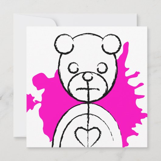 Panda-Platz Einladung (Vorderseite)