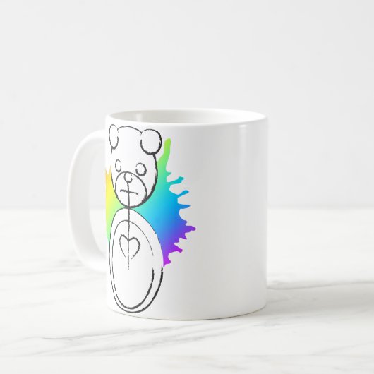 Panda-Platz. Kaffeetasse (Vorderseite Links)