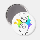 Panda-Platz. Magnet (Vorderseite/Rückseite)