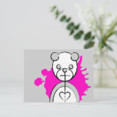 Panda-Platz. Postkarte (Stehend Vorderseite)