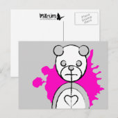 Panda-Platz. Postkarte (Vorne/Hinten)