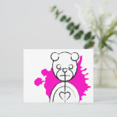 Panda-Platz. Postkarte (Stehend Vorderseite)