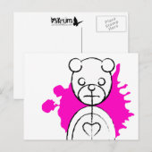 Panda-Platz. Postkarte (Vorne/Hinten)
