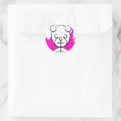Panda-Platz. Runder Aufkleber (Tasche)