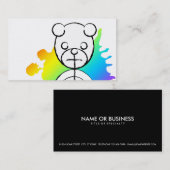 Panda-Platz. Visitenkarte (Vorne/Hinten)