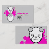 Panda-Platz. Visitenkarte (Vorne/Hinten)