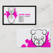 Panda-Platz. Visitenkarte (Vorne/Hinten)