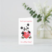 Panda Play Date Mama ruft Appointing Card Terminkarte (Vorderseite)