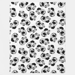 Panda Play Fleece Blanket, groß