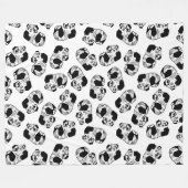 Panda Play Fleece Blanket, groß (Vorderseite (Horizontal))