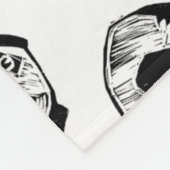 Panda Play Fleece Blanket, groß (Ecke)