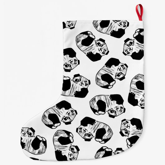 Panda Play Weihnachts-Strumpf Doppelseitig Großer Weihnachtsstrumpf (Rückseite)