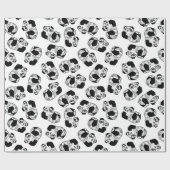 Panda Play Wrapping Paper, 30" x 6' Geschenkpapier (Flach)