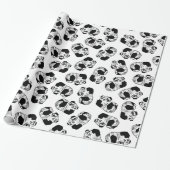 Panda Play Wrapping Paper, 30" x 6' Geschenkpapier (Ungerollt)
