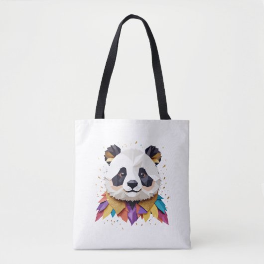 Panda Playful Adorable Fun Tier farbenfroh fröhlic Tasche (Vorderseite)