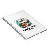 Panda Playing Guitar - Spaß Musical Panda Notizblock (Rechte Seite)