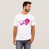 Panda Playing (Lila) T-Shirt (Vorne ganz)
